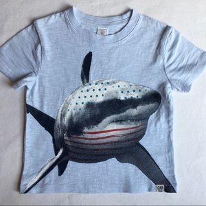Gap shirt size 18 24 months shark patriotic flag